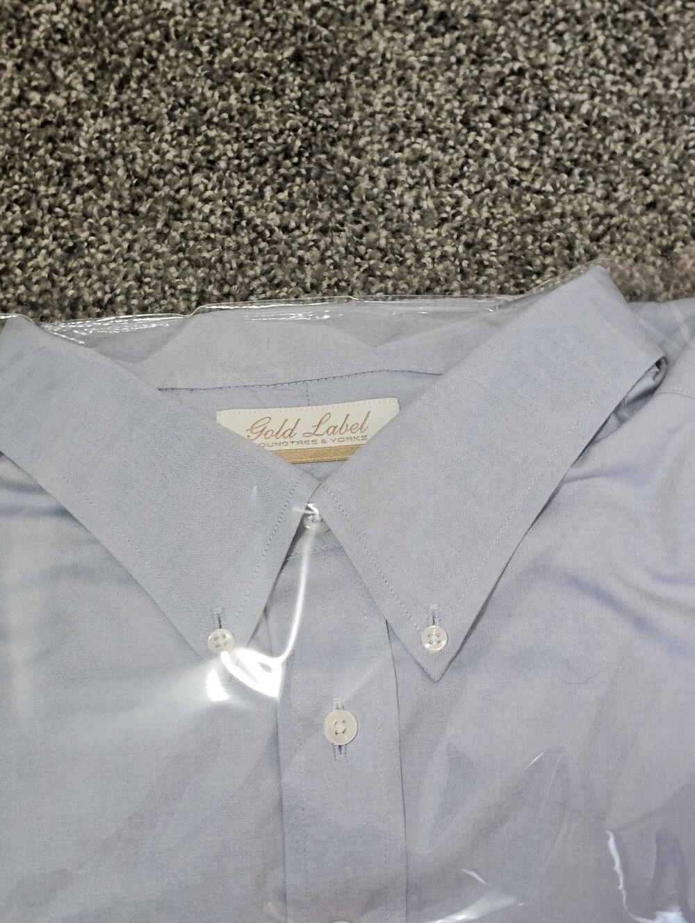 Roundtree & Yorke Light Blue Button-Down Dress Shirt - Picture 10 of 15